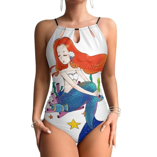 Monokini beachwear femme maillot de bain une pièce sirène