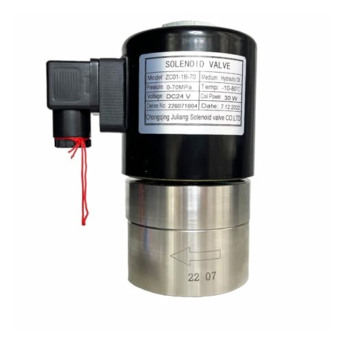 Électrovanne haute pression hydraulique 700bar inox 36V anti-fuite