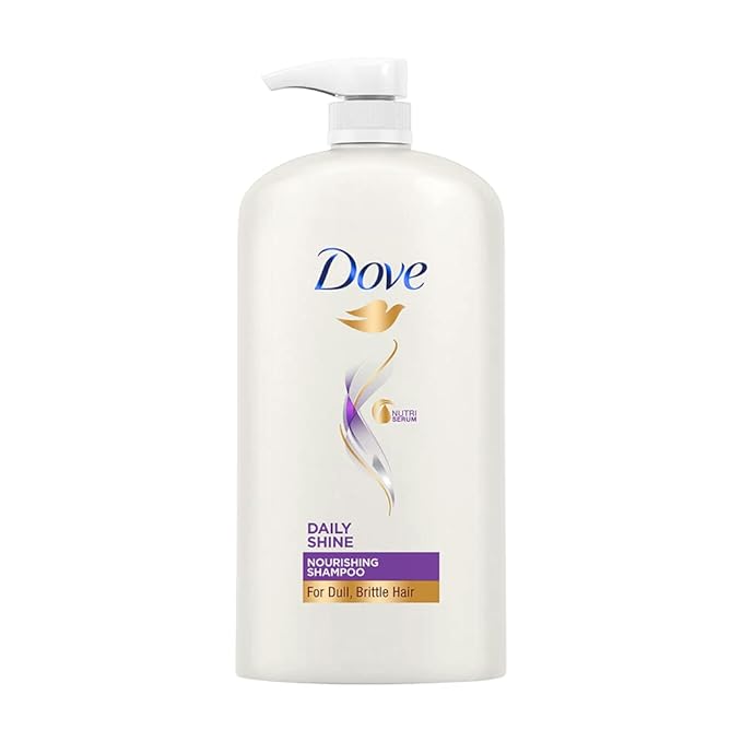 Dove Daily Shine, Shampoo, 1L, for Damaged or Frizzy Hair, Makes Hair Soft, Shiny And Smooth, Mild Daily Shampoo, for Men & Women at Rs. 410
