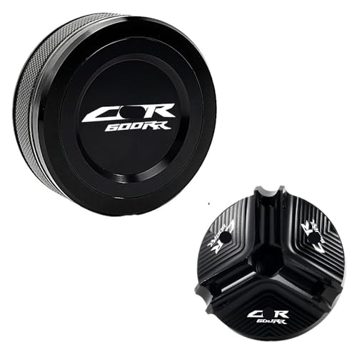 Bouchon réservoir liquide frein CNC alu noir pour moto CBR600RR 2007-2022