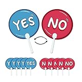Zwttey 10 Pack Yes or No Classroom Voting Paddles, Classroom Teacher Student Interaction Signs, Event Meeting Election Supplies