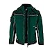 Produktbild Qualitex PRO Winter-Arbeitsjacke warm gefüttert mit Kapuze (4XL, Grün/Schwarz) winddicht, wasserabweisend, atmungsaktiv, mit verlängertem Rücken, Winterjacke