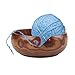 Hilitand Yarn Bowl,Handcrafted Yarn Ball/Skein Storage Bowl Holder Crochet Yarn Holder Bowl with Holes for Knitting & Crochet Yarn Storage(18-20CM)