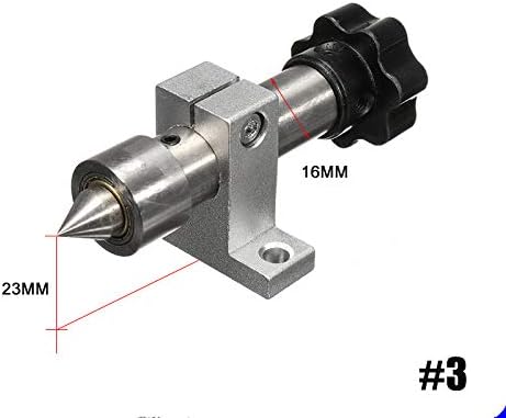 Miniatura 2 de Mini máquina de torno de doble rodamiento Centro giratorio Centro giratorio Piezas de torno Accesorios para carpintería o máquina de torno, etc. -S