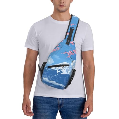 Morrales tipo sling Japan Mount Fuji Cherry Flower unisex miniatura 7