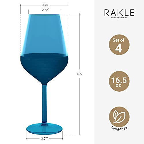Rakleluxurymattebluewineglassessetof4165ozglasssetidealforspecialeventsthemedpartiesdinnertableeverydayusemodernandelegantdesignluxurywineglasses Urban Country Home Decor Rakleluxury matte blue wine glasses set of 4165oz glass set ideal for special events themed parties dinner table everyday usemodern and elegant design luxury wine glasses urban country home decor