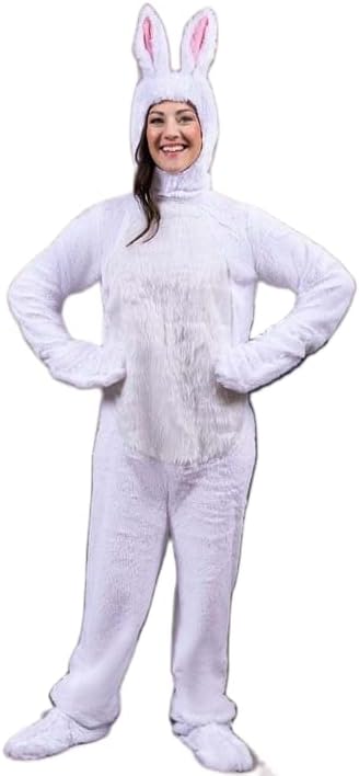 Women Halloween/Easter Bunny Pajamas Adult Cartoon Animal Dress Up Jumpsuit Party Cosplay Costume