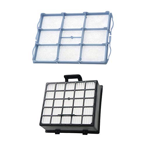 WuYan 2 pièces d'aspirateur (1 filtre moteur + 1 filtre HEPA) pour série Bosch BSGL VSZ BSD BSA