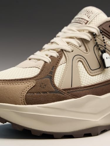 Image of The Souled Store Raptors V2: Men and Boys Low Top Sporty Casual Street Wear Chunky Sneakers | Retro Trainer with Breathable Mesh, Cushioned EVA Midsole & Ultra-Grip Rubber Outsole