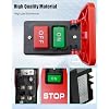 220V 20A Industrial On Off Large Pushbutton Switch, Pushbutton Switch for Table Saws, Paddle Switch for Bench Saw Wood Machine