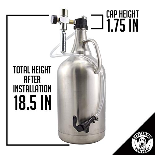 128oz Stainless Steel Insulated Growler with Dispenser by Spotted Dog Company - Thumbnail 5