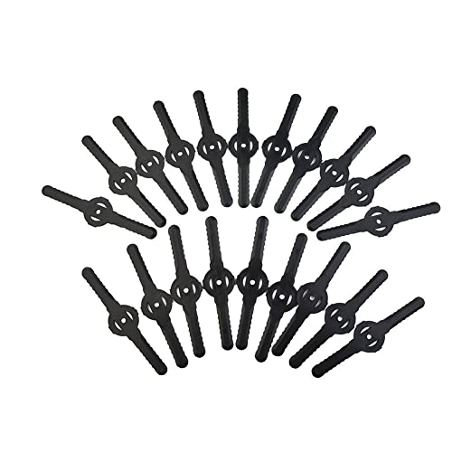Luxuypon 20x Plastic Cutter Blades Black For Electric Cordle