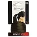 Mia Beauty Tonytail Ponytail Wrap Synthetic Wig Hair on Elastic Rubber Band for Chic Hair Wrapped Look, Women, Teens, Girls, Dancers - Medium Brown Color