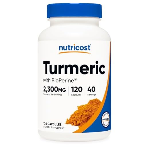 Nutricost Turmeric Curcumin with BioPerine, 2300mg, 120 Capsules, GMO-Free