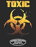 Toxic Hexagonal Graph Paper Notebook 120 Pages – 8.5” X 11”: Unicode Biohazard Symbol Design For Organic Chemistry Science Composition Notebook Biochemistry Student Lab Note Book