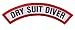 Dry Suit Diver Chevron Patch Embroidered Iron On Scuba Diving Emblem Souvenir