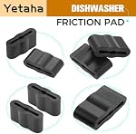 Yetaha 4PCS Dishwasher Friction Pad, 8268961 Dishwasher Sleeve Friction Pad Replacements Compatible with Whirlpool Kenmore Dishwasher