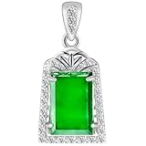 Pendentif amulette en jadéite naturelle de qualité A (certifiée qualité A), avec certificat ! Sélectionnée à la main, cette jadéite naturelle est chaleureuse et délicate. Sans teinture, sans colle ni autre traitement.