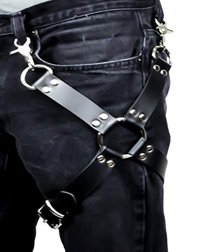 Leather Thigh Leg Garters Belt Harness Punk Body Cage For Women Or Men(Th02) #TOP2