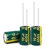 kuosbiu 20PCS 10UF/450V Electrolytic Capacitor, High Frequency Aluminum Electrolytic Capacitors for Refrigerator, TV, LCD Monitor