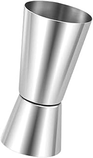 Dosador Duplo Profissional em Aço Inox 25 50ml Ideal para Drinks Coquetéi