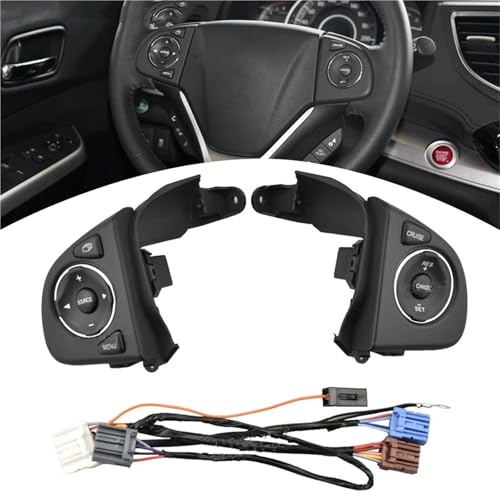 Boutons volant voiture CRV 2012-2016 commande multifonctionnelle noire - 5