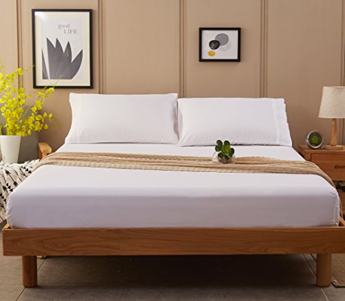 Sonoro Kate Bed Sheets Set Sheets Microfiber Super Soft 1800 Thread Count Luxury Egyptian Sheets 16-Inch Deep Pocket Wrinkle - 6 Piece (King, White) #TOP2