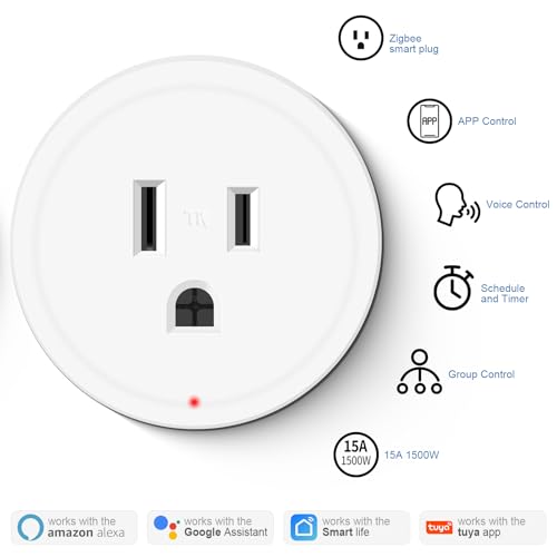 Image of Greencycle Zigbee Smart Plug with Detachable Wireless Wall Switch