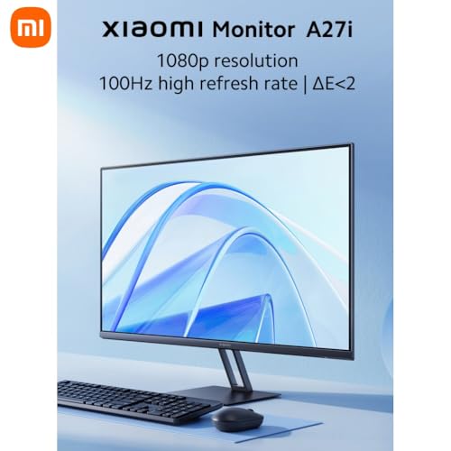 Image of XIAOMI A27i 27 inch Monitor, 100Hz high Refresh Rate, IPS Hard Screen, 7.5mm Ultra-Slim Body, 1080p FHD Resolution, ∆Е<2 Factory Color Calibration for Each Screen, DP 1.4 Supported and Easy mounting