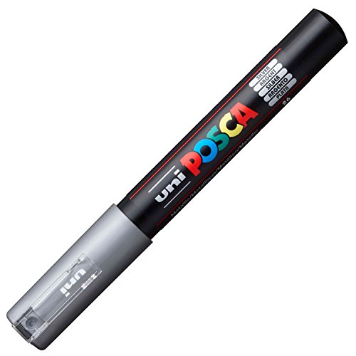 Uni Posca Extra Fine Marker, Sliver (PC1M.26)