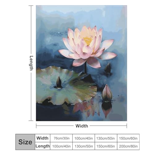 Couverture décorative peinture à fleurs finition premium pour lit