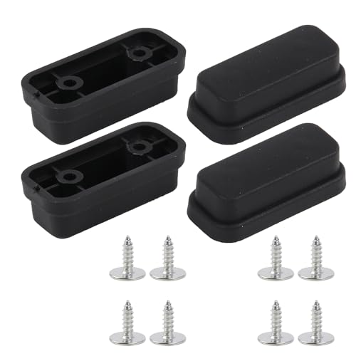 RDEXP 4 Pieces Luggage Bottom Side Stand Feet 1.65x0.75x0.51inch w/Screws for Suitcase