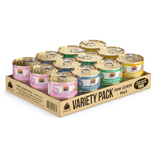 Weruva-Classic-Cat-Food-Variety-Pack-Paw-Lickin-Pals-Wet-Cat-Food-3oz-Cans-Pack-of-24 Weruva Classic Cat Food, Variety Pack, Paw Lickin' Pals Wet Cat Food, 3oz Cans (Pack of 24) - Image 1