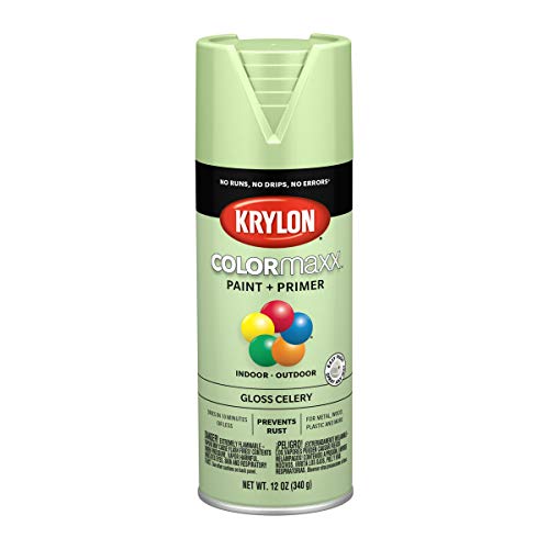 Image of Krylon K05510007 COLORmaxx Spray Paint, Aerosol, Celery