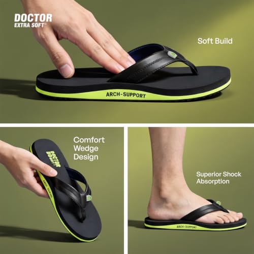 Image of DOCTOR EXTRA SOFT Thong Arch Support Ortho Slippers for Mens D-38