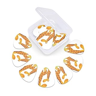 Lot de 12 médiators en forme de girafe pour guitare électrique et basse dans une boîte - Les Beatles, Paul McCartney, John Lennon, RIngo Starr, George Harrison Lot de 12 médiators en forme de girafe pour guitare électrique et basse dans une boîte – Image 6