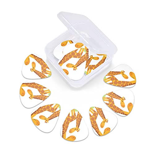 Lot de 12 médiators en forme de girafe pour guitare électrique et basse dans une boîte - Les Beatles, Paul McCartney, John Lennon, RIngo Starr, George Harrison Lot de 12 médiators en forme de girafe pour guitare électrique et basse dans une boîte – Image 7