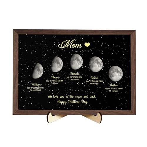 Amazon.com: ROSLILY Personalized Mothers Day Moon Gift Moon Phase ...