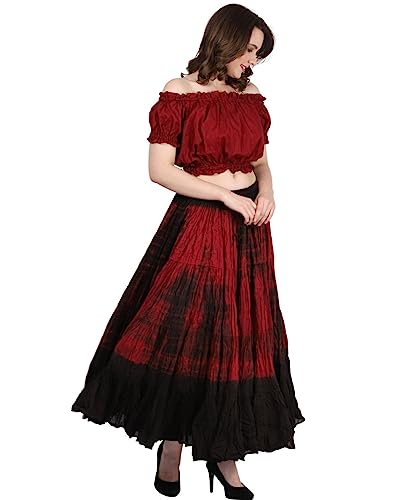 Wevez Women's American 25 Yard Cotton Skirt, One Size, Bm #TOP2