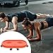 Colaxi 6 Wheeled Abdominal Disc Wheel Roller Abdominal Muscle Wheel Equipment Home Gym Workout Low Noise Fitness Roller Sliding Disc, Red