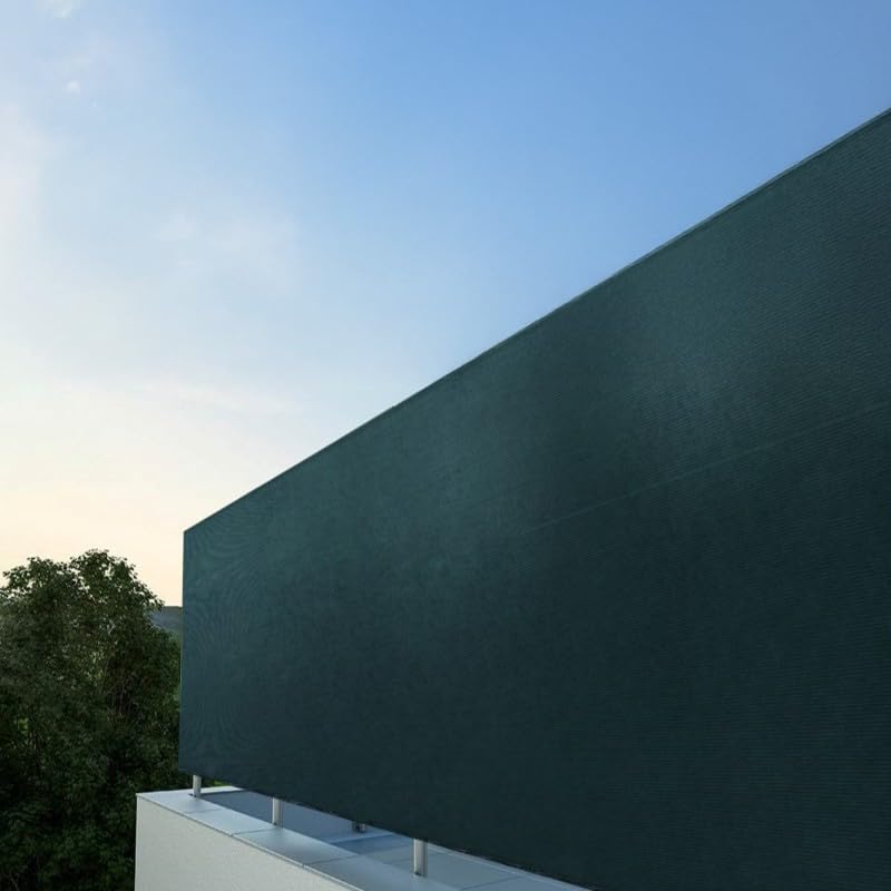 Telo ombreggiante TOTALNET PLUS 100 percento verde - 1,5 x 30 m rete oscurante 220 g/m2, frangivista, per divisori giardino, schermature per privacy balconi, cancellate, ringhiere
