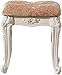 BOCbco Dressing Tischhocker Samt Dressing Tischhocker Make-Up Sitz Eitelkeit Stuhl Mdf Fiberboard Beige,45 * 43 * 48 cm