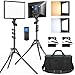 Produktbild 2 Stück LED Videoleuchte Set, Dazzne D50 Video Licht mit Fernbedienung und Stativ, 3000-8000K 45W CRI>96 Dimmbares Fotolampe, Studiolicht für YouTube Interview Video Videoaufnahmen Fotografie
