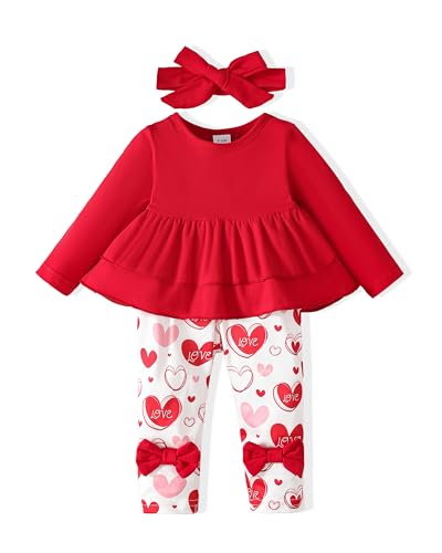 Image of Renotemy Newborn Infant Baby Girl Clothes Summer Outfits Infant Romper Pants Cute Toddler Girl Clothes Gift Set