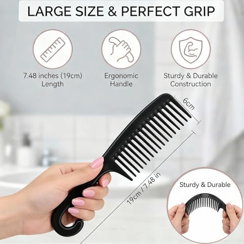 Set de 6 Peines Grandes de Dientes Anchos de Hipifans miniatura 5