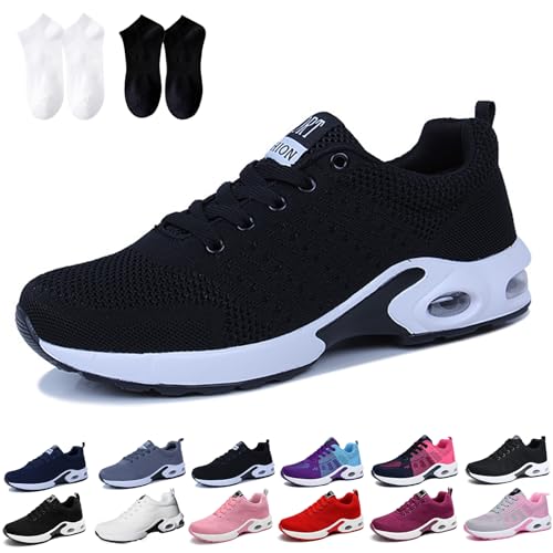 Musabela Orthopedic Sneakers for Women, Breathable Wide Toe Box Sneaker, Air Cushion Slip-On Platform Sneakers