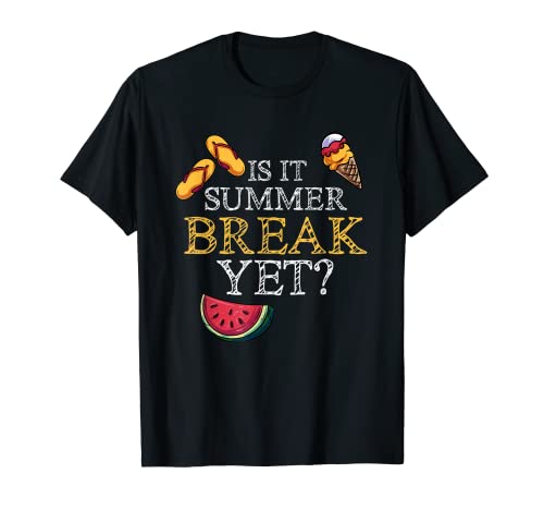 Divertido maestro vacaciones de verano vacaciones último día de escuela Camiseta