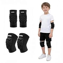 EULANT Soft Elbow Pads and Knee Pads for Kids Basketball Soccer,Breathable & Lightweight Compression Elbow and Knee Pad Guards,Sports Gear for Baseball Football Volleyball Wrestling CyclingMedium
