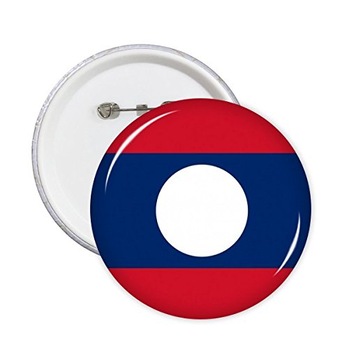 Badge Laos drapeau Asie bouton épingle rond motif symbole pays lot de 5 M