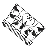 Rangement de livres polyvalent : ce support de livres décoratif en métal sert également de porte-livres pour une étagère ou un comptoir, permettant de garder votre cuisine, votre bureau ou votre salon bien rangés et esthétiques. support de livres de cuisine vintage, organisateur de livres de cuisine
